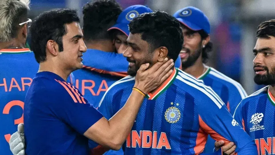 Sanju Samson and Gautam Gambhir [Source: AFP]